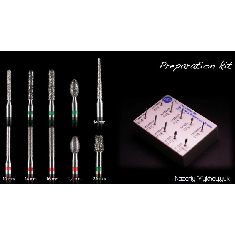 Набор для препарирования Назария Михайлюка (Set TD2186) KOMET DENTAL ...